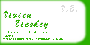 vivien bicskey business card